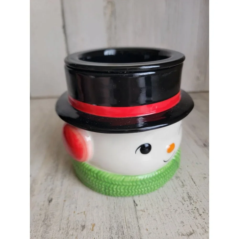 Hallmark two-piece dip Chiller snowman winking‎ Xmas